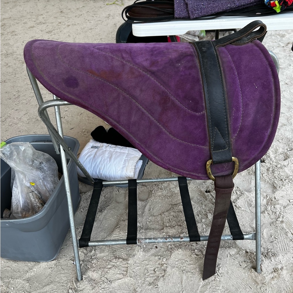 Rider’s Choice Suede Bareback Pad Purple